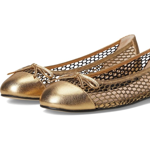 FS/NY French Sole New York Lattice Cap Toe Leather Ballet Flats 6 - Picture 9 of 9